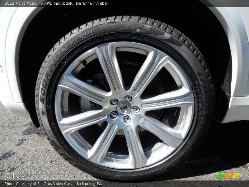 Ice White / Amber 2019 Volvo XC90 T6 AWD Inscription