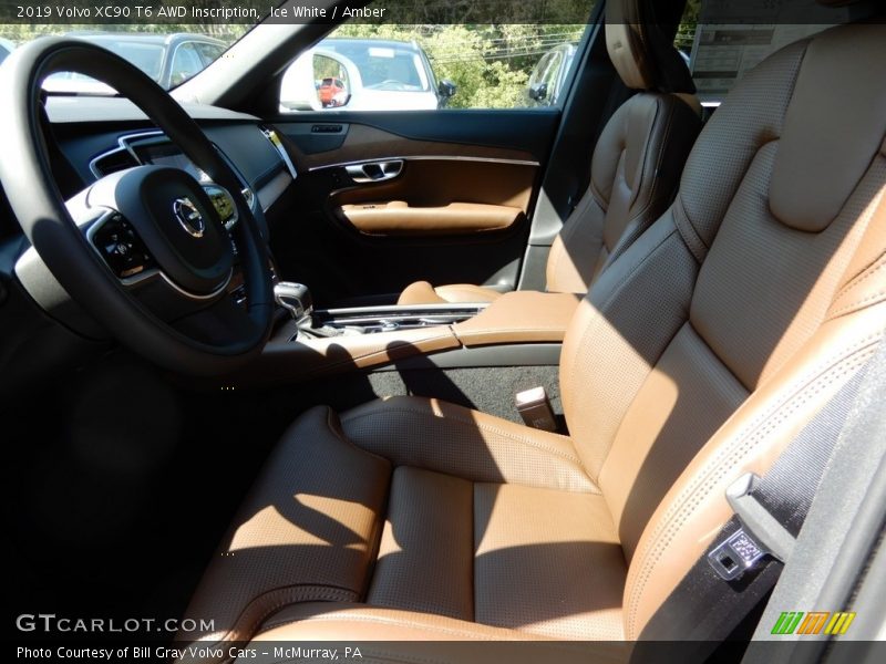Ice White / Amber 2019 Volvo XC90 T6 AWD Inscription