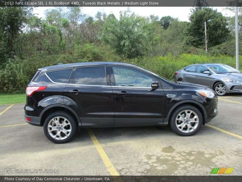 Tuxedo Black Metallic / Medium Light Stone 2013 Ford Escape SEL 1.6L EcoBoost 4WD