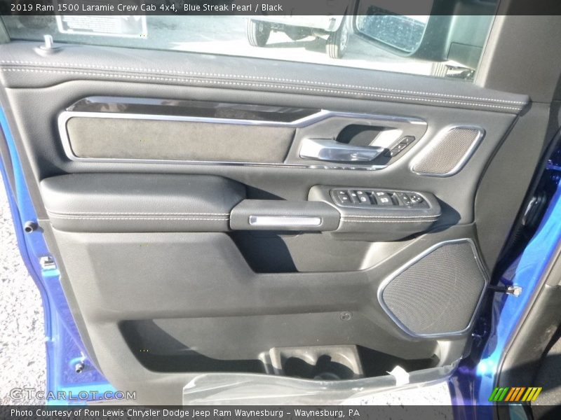 Blue Streak Pearl / Black 2019 Ram 1500 Laramie Crew Cab 4x4
