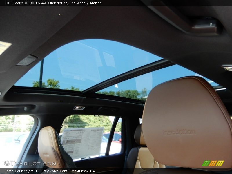 Ice White / Amber 2019 Volvo XC90 T6 AWD Inscription