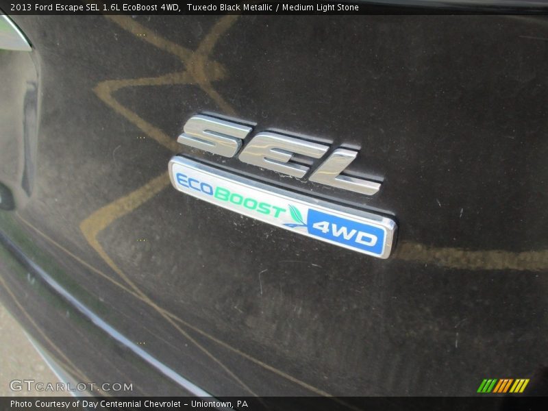 Tuxedo Black Metallic / Medium Light Stone 2013 Ford Escape SEL 1.6L EcoBoost 4WD