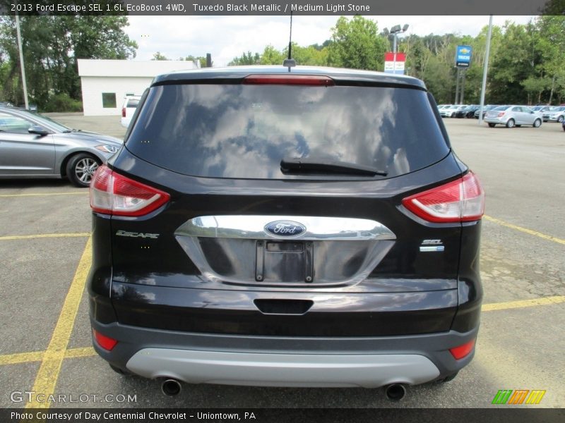 Tuxedo Black Metallic / Medium Light Stone 2013 Ford Escape SEL 1.6L EcoBoost 4WD