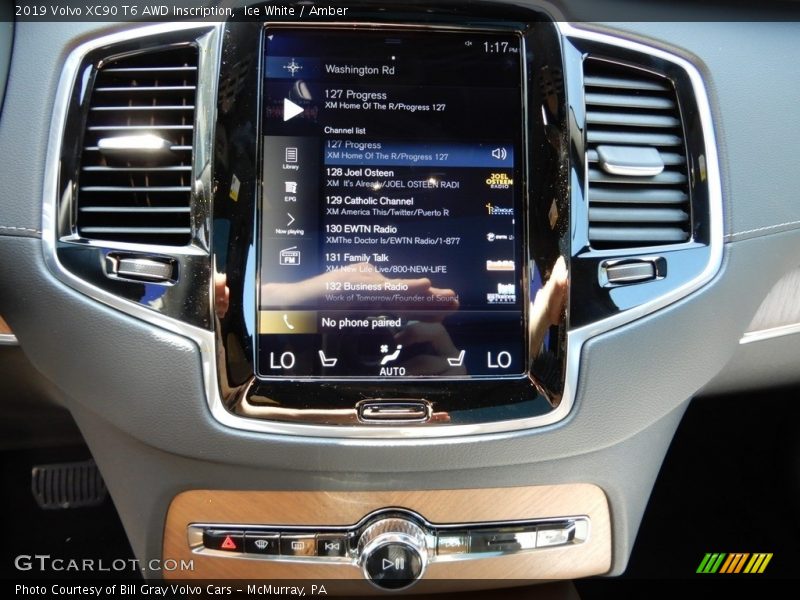 Ice White / Amber 2019 Volvo XC90 T6 AWD Inscription