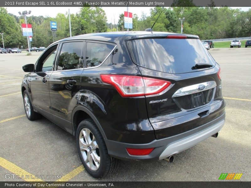 Tuxedo Black Metallic / Medium Light Stone 2013 Ford Escape SEL 1.6L EcoBoost 4WD