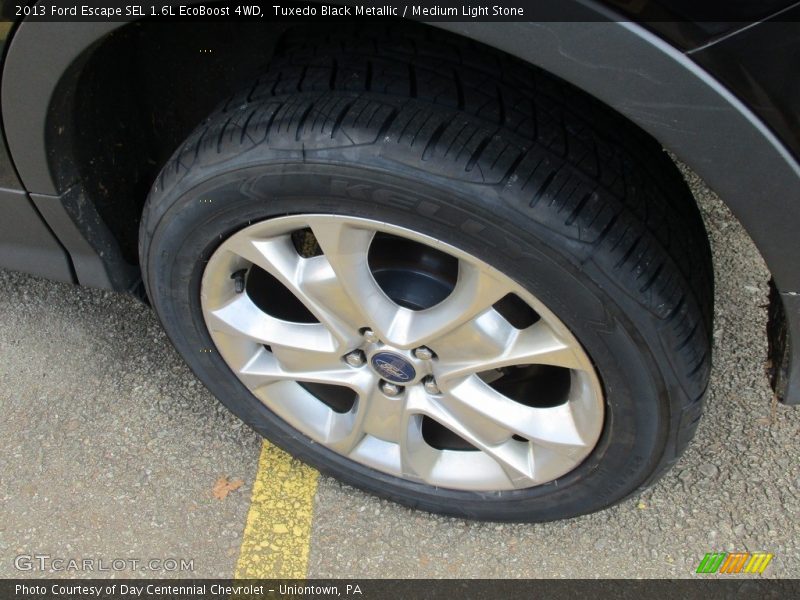 Tuxedo Black Metallic / Medium Light Stone 2013 Ford Escape SEL 1.6L EcoBoost 4WD