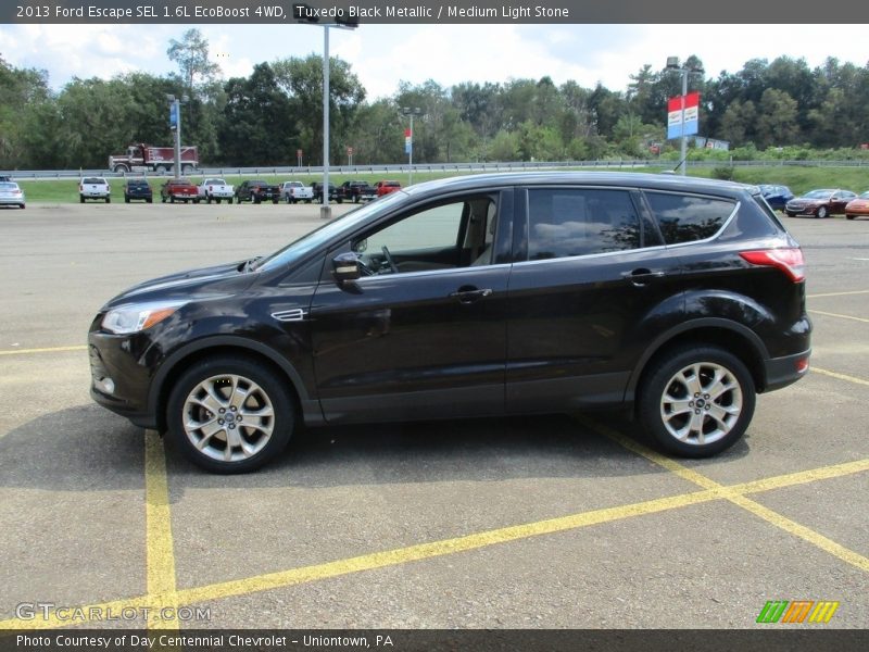 Tuxedo Black Metallic / Medium Light Stone 2013 Ford Escape SEL 1.6L EcoBoost 4WD