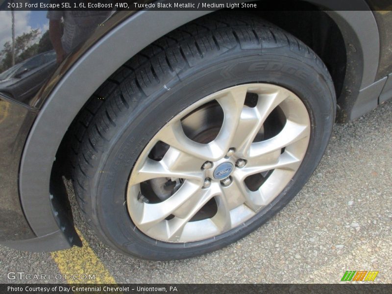 Tuxedo Black Metallic / Medium Light Stone 2013 Ford Escape SEL 1.6L EcoBoost 4WD