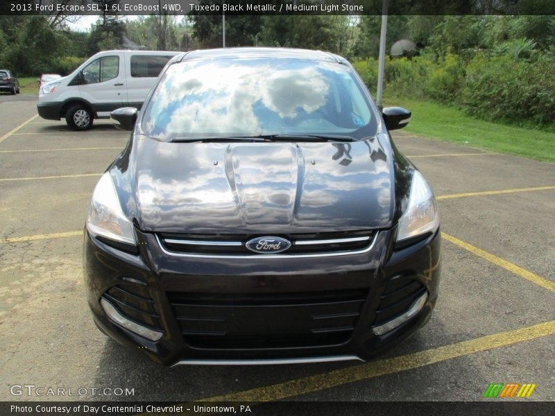 Tuxedo Black Metallic / Medium Light Stone 2013 Ford Escape SEL 1.6L EcoBoost 4WD