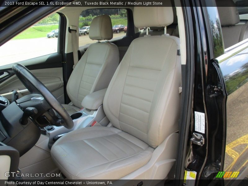 Tuxedo Black Metallic / Medium Light Stone 2013 Ford Escape SEL 1.6L EcoBoost 4WD