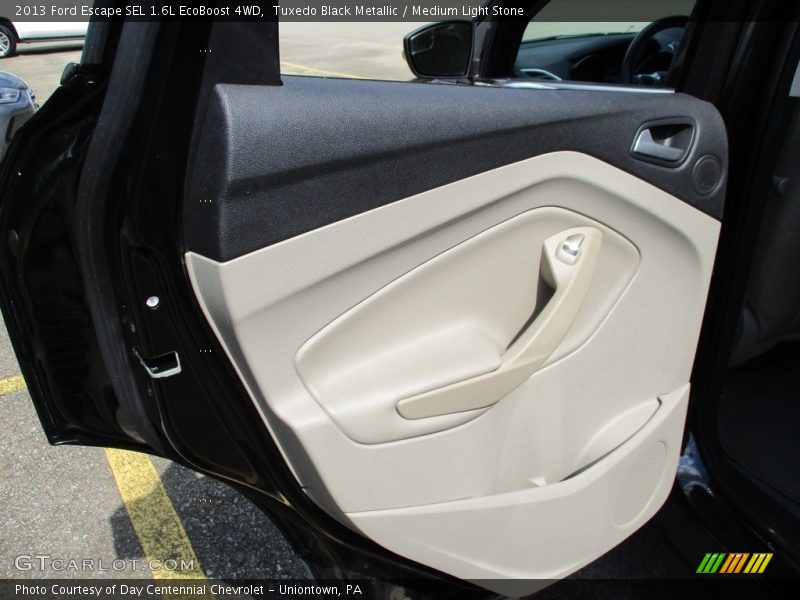 Tuxedo Black Metallic / Medium Light Stone 2013 Ford Escape SEL 1.6L EcoBoost 4WD