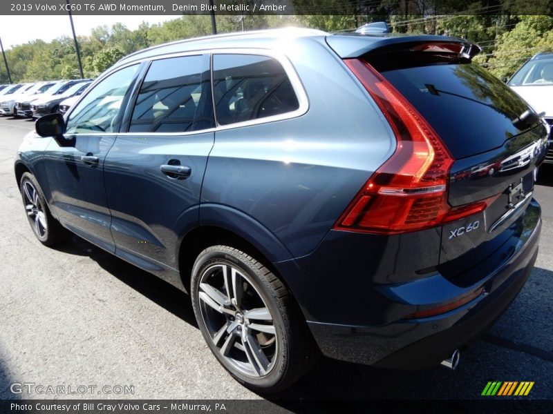 Denim Blue Metallic / Amber 2019 Volvo XC60 T6 AWD Momentum