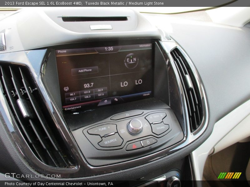 Tuxedo Black Metallic / Medium Light Stone 2013 Ford Escape SEL 1.6L EcoBoost 4WD