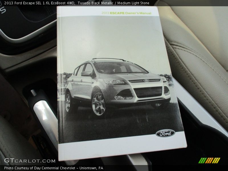 Tuxedo Black Metallic / Medium Light Stone 2013 Ford Escape SEL 1.6L EcoBoost 4WD