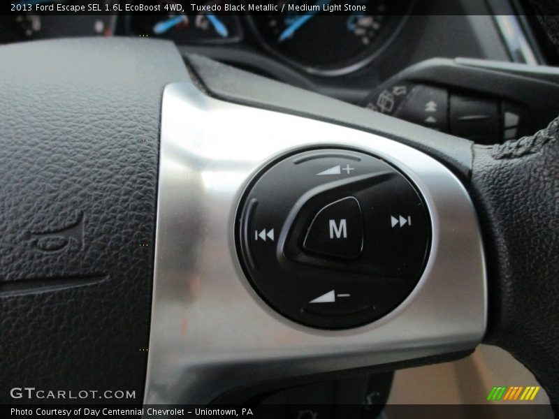 Tuxedo Black Metallic / Medium Light Stone 2013 Ford Escape SEL 1.6L EcoBoost 4WD