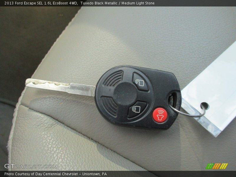 Tuxedo Black Metallic / Medium Light Stone 2013 Ford Escape SEL 1.6L EcoBoost 4WD