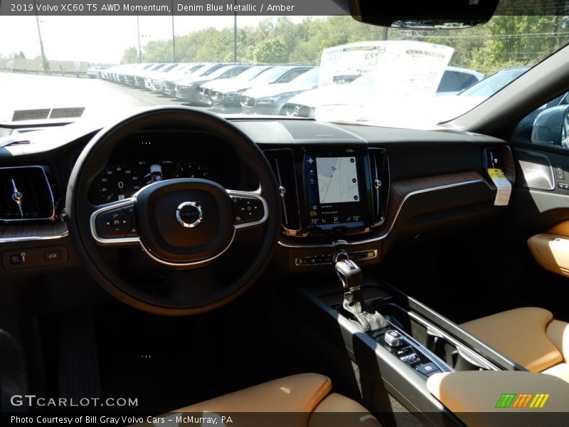 Denim Blue Metallic / Amber 2019 Volvo XC60 T5 AWD Momentum