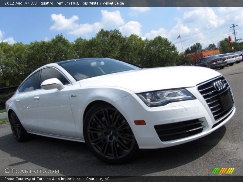 Ibis White / Velvet Beige 2012 Audi A7 3.0T quattro Premium Plus