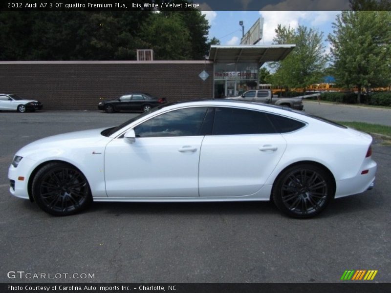 Ibis White / Velvet Beige 2012 Audi A7 3.0T quattro Premium Plus