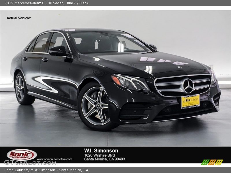 Black / Black 2019 Mercedes-Benz E 300 Sedan