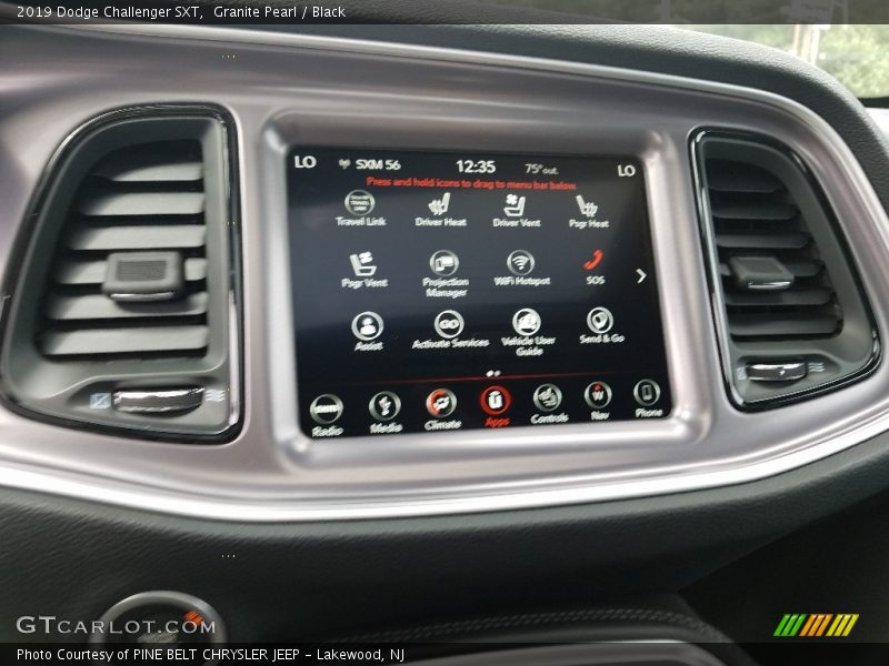 Controls of 2019 Challenger SXT