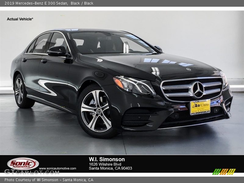 Black / Black 2019 Mercedes-Benz E 300 Sedan