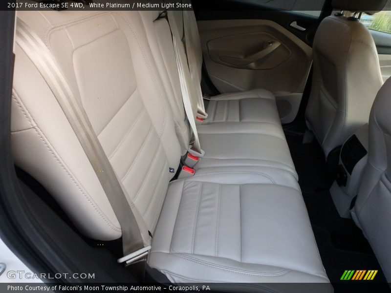 White Platinum / Medium Light Stone 2017 Ford Escape SE 4WD