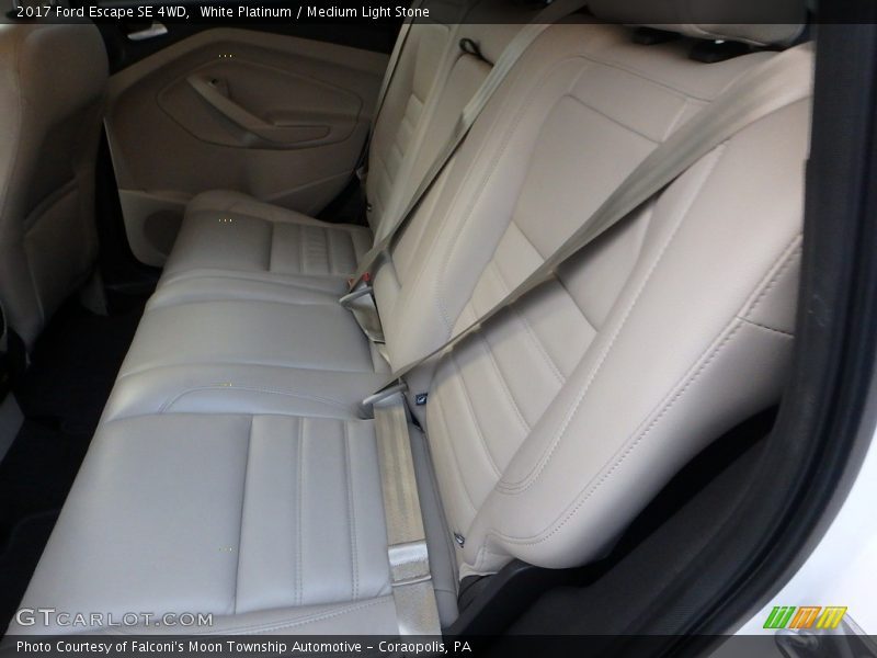 White Platinum / Medium Light Stone 2017 Ford Escape SE 4WD