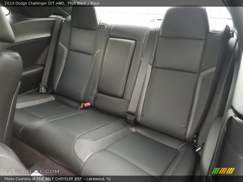 Rear Seat of 2019 Challenger SXT AWD
