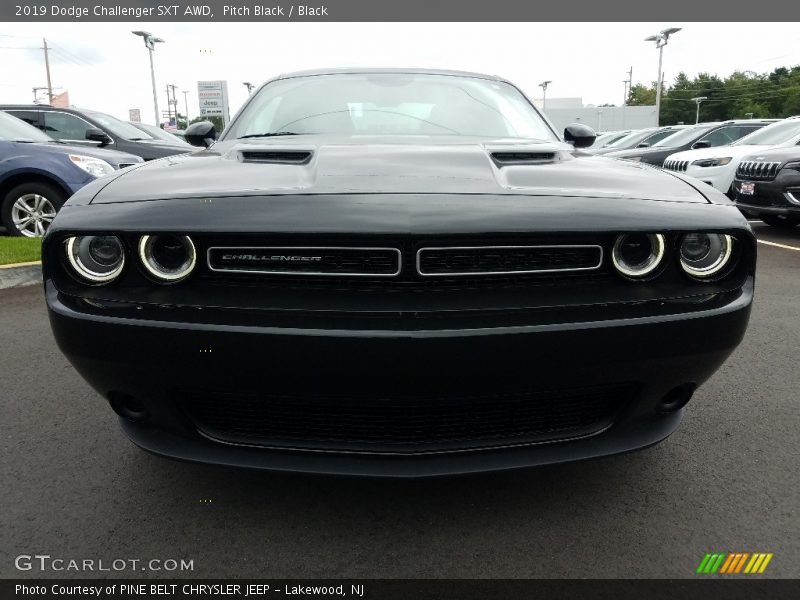 Pitch Black / Black 2019 Dodge Challenger SXT AWD