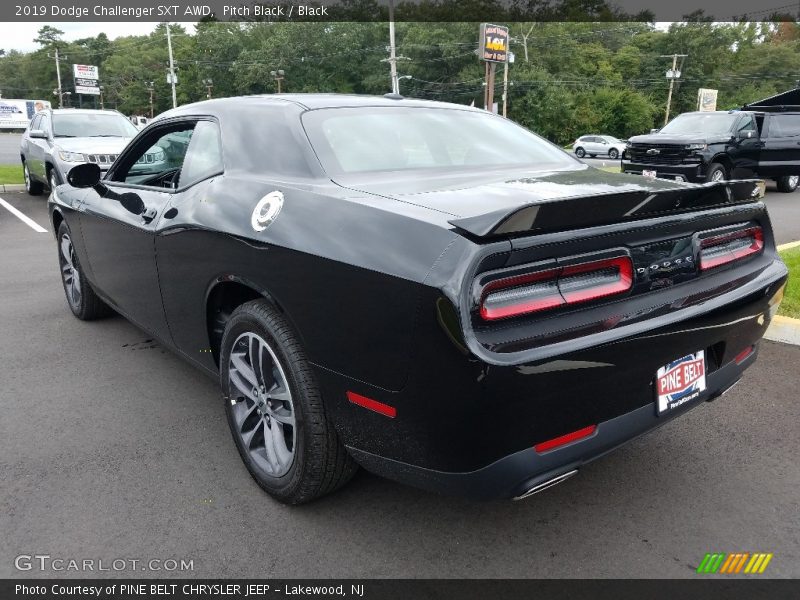 Pitch Black / Black 2019 Dodge Challenger SXT AWD