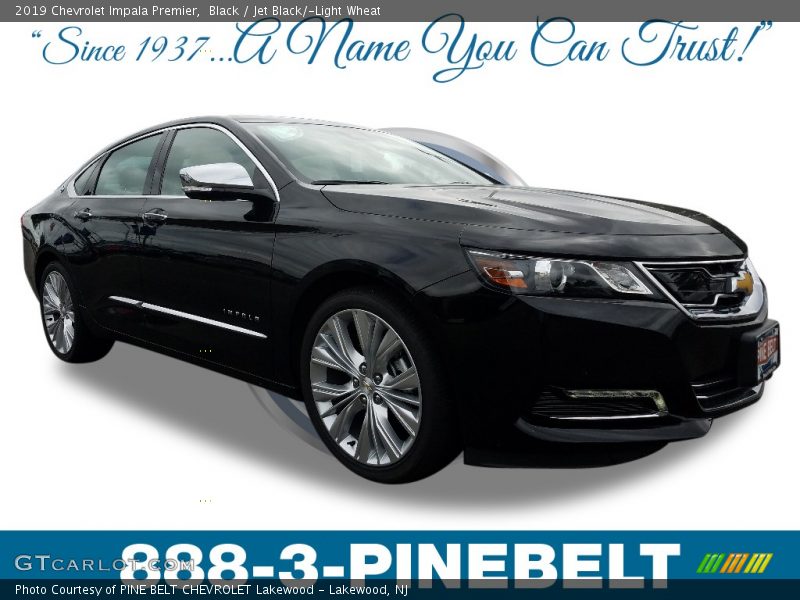 Black / Jet Black/­Light Wheat 2019 Chevrolet Impala Premier