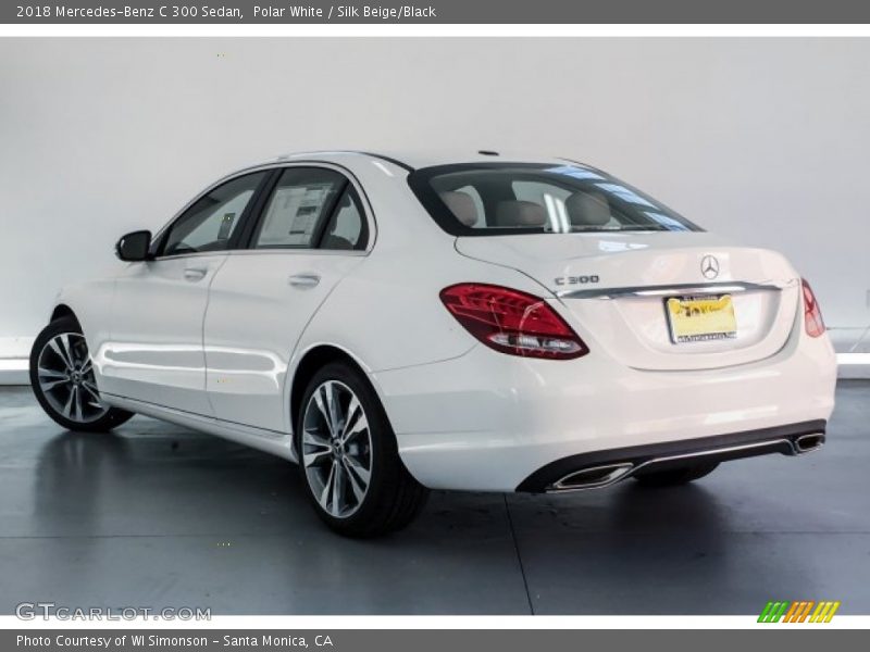 Polar White / Silk Beige/Black 2018 Mercedes-Benz C 300 Sedan