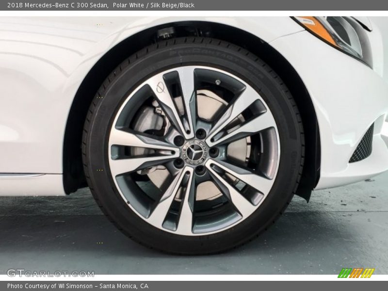 Polar White / Silk Beige/Black 2018 Mercedes-Benz C 300 Sedan