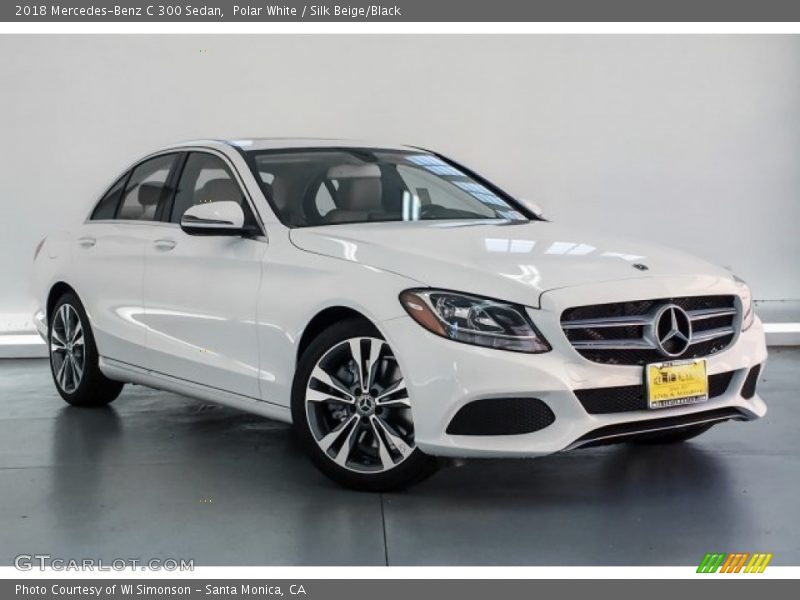 Polar White / Silk Beige/Black 2018 Mercedes-Benz C 300 Sedan