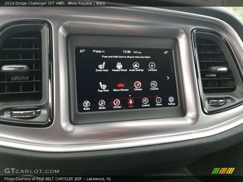 Controls of 2019 Challenger SXT AWD