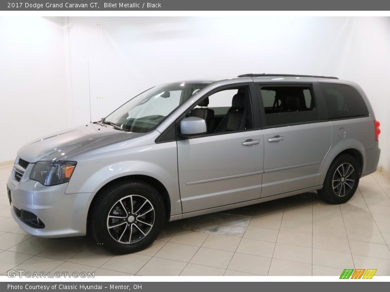 Billet Metallic / Black 2017 Dodge Grand Caravan GT