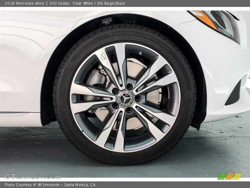Polar White / Silk Beige/Black 2018 Mercedes-Benz C 300 Sedan