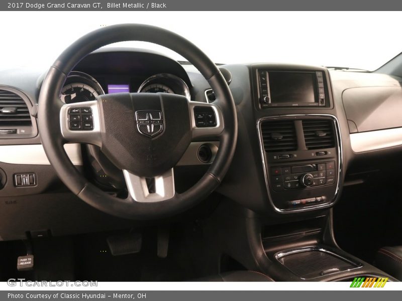Billet Metallic / Black 2017 Dodge Grand Caravan GT
