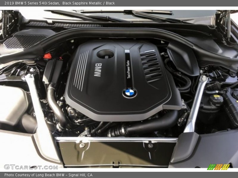 Black Sapphire Metallic / Black 2019 BMW 5 Series 540i Sedan