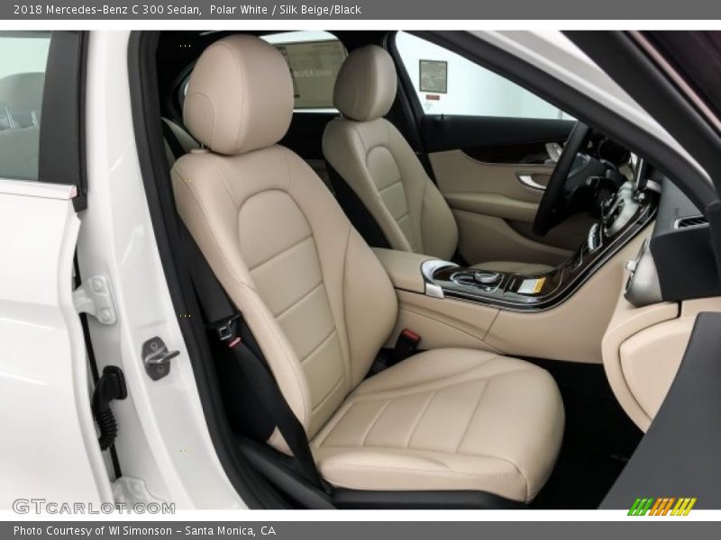 Polar White / Silk Beige/Black 2018 Mercedes-Benz C 300 Sedan