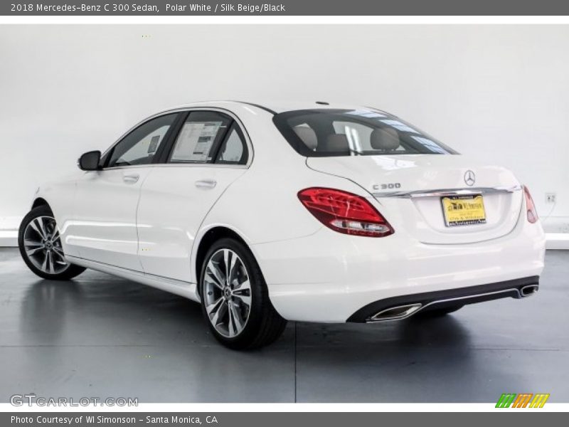 Polar White / Silk Beige/Black 2018 Mercedes-Benz C 300 Sedan
