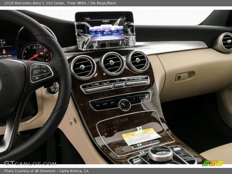 Polar White / Silk Beige/Black 2018 Mercedes-Benz C 300 Sedan