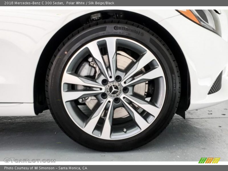 Polar White / Silk Beige/Black 2018 Mercedes-Benz C 300 Sedan