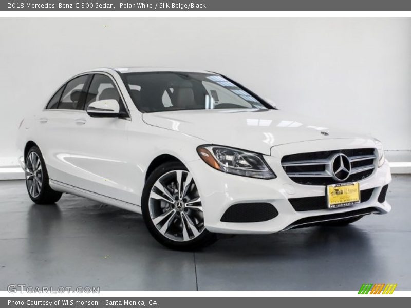 Polar White / Silk Beige/Black 2018 Mercedes-Benz C 300 Sedan