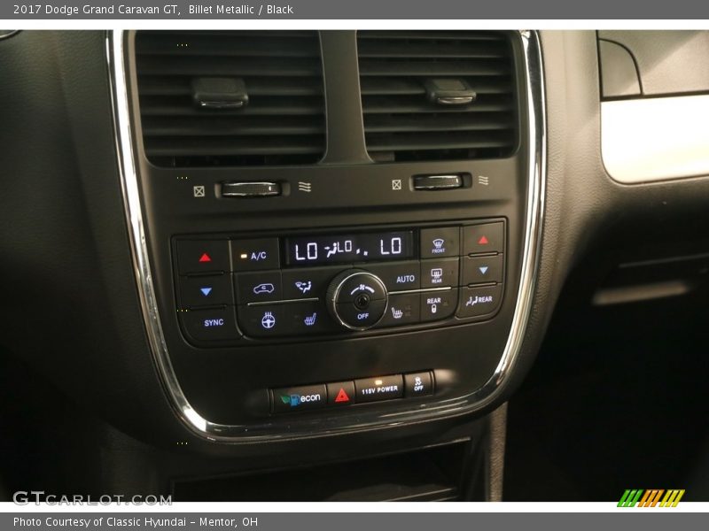 Billet Metallic / Black 2017 Dodge Grand Caravan GT