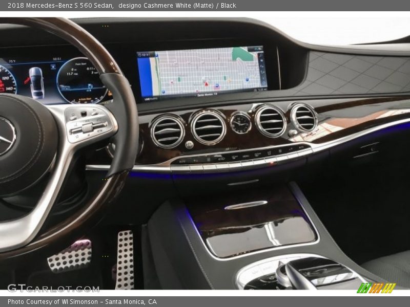 designo Cashmere White (Matte) / Black 2018 Mercedes-Benz S 560 Sedan