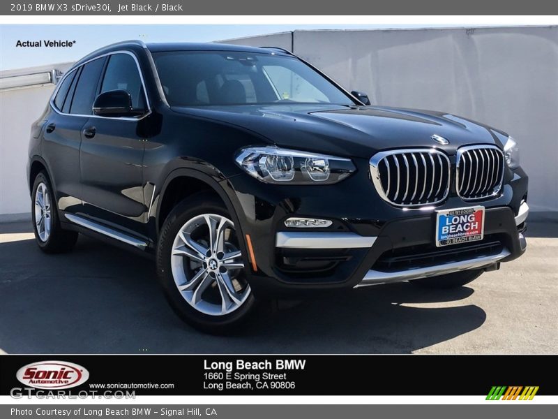 Jet Black / Black 2019 BMW X3 sDrive30i