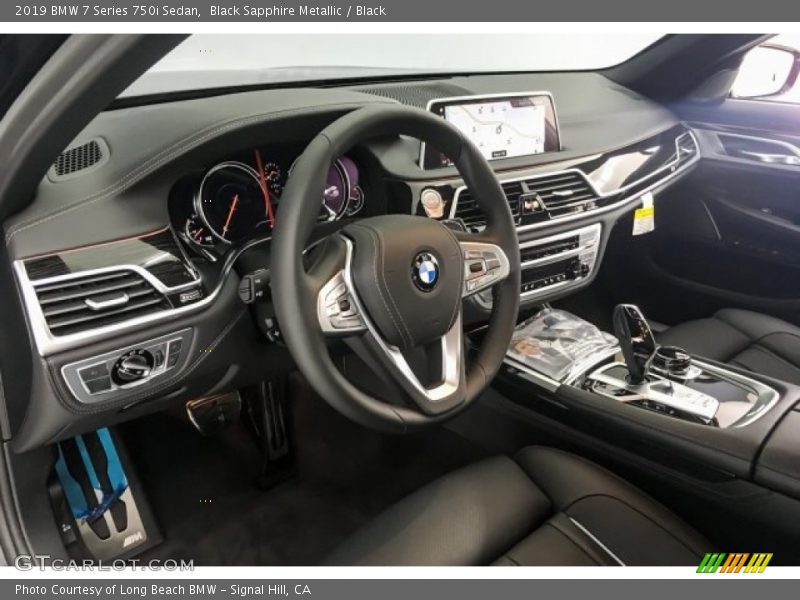 Black Sapphire Metallic / Black 2019 BMW 7 Series 750i Sedan