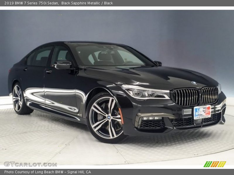 Black Sapphire Metallic / Black 2019 BMW 7 Series 750i Sedan